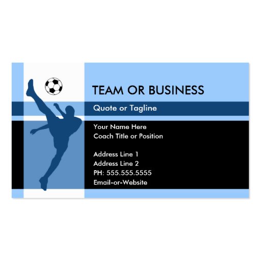 soccer elegance business card