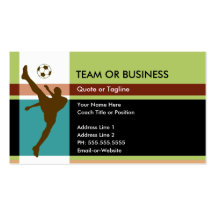 soccer elegance business card template