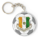 Soccer emblem ivory coast soccer ball gifts keychains
