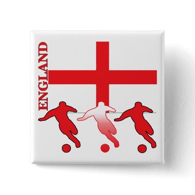 Soccer England Square Button