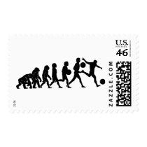 Soccer evolution postage by Kenoby Soccer evolution postage