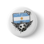 Soccer fan Argentina Button