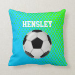 Soccer Fan Custom Throw Pillow