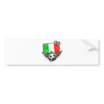 Soccer fan Italy bumper stickers