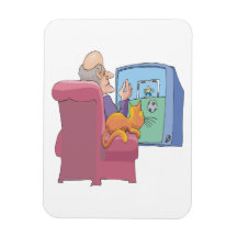 Soccer Fan Rectangle Magnet