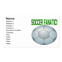 Soccer Fanatic Business Cards