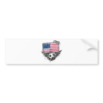 Soccer fans USA bumper stickers