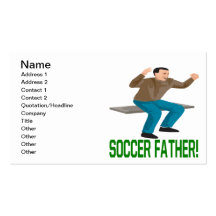 Soccer Father Business Card Templates