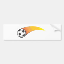 Soccer Fireball Bumper Stickers