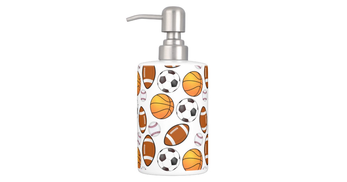 football soap dispenser