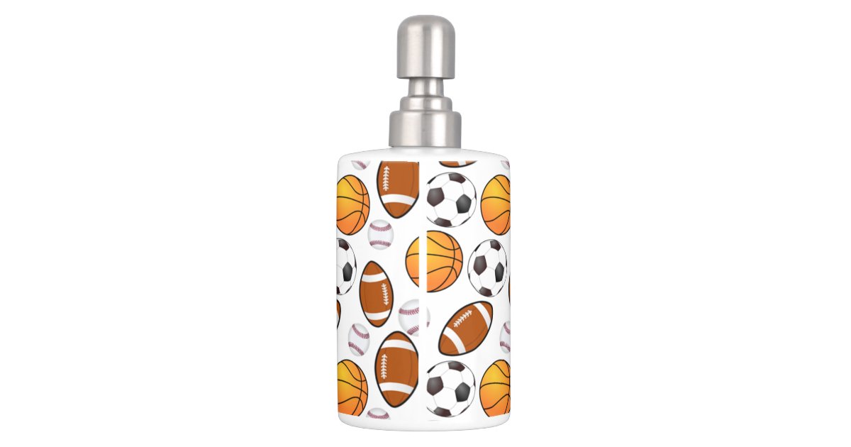 football soap dispenser