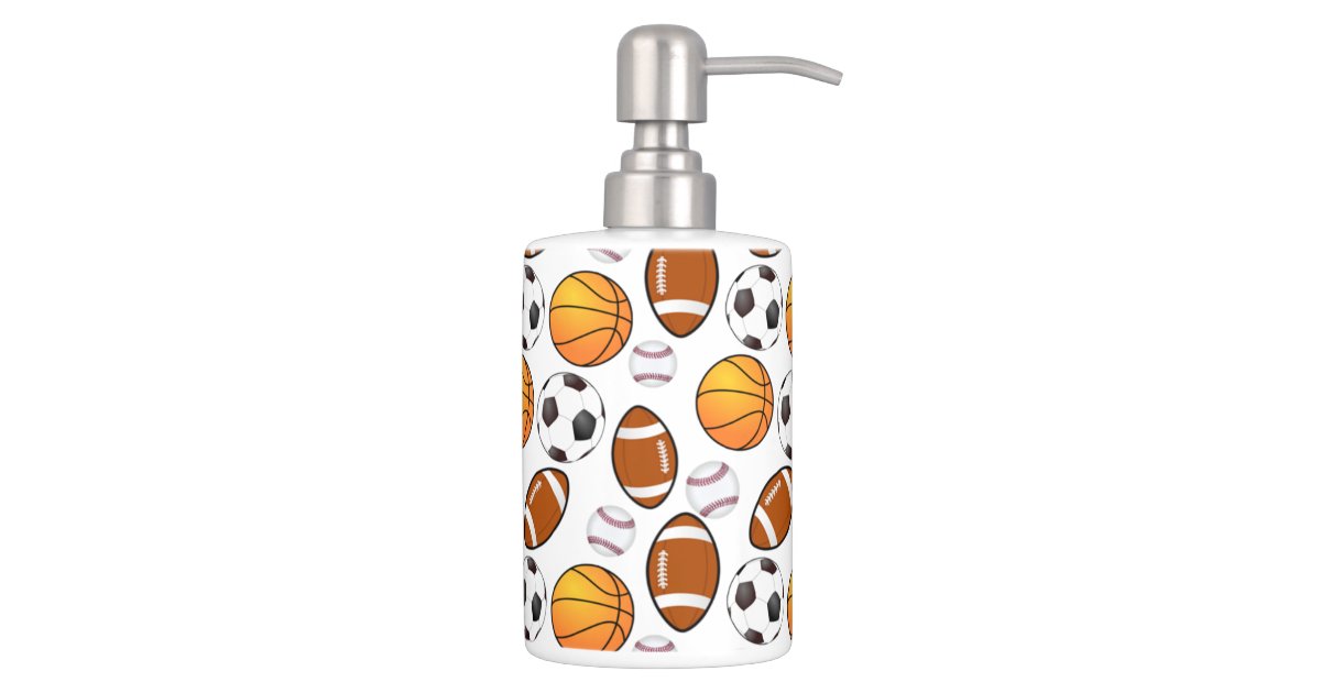 football soap dispenser