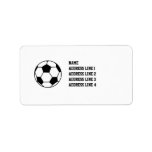 Soccer Football Return Address Labels or Name Tags
