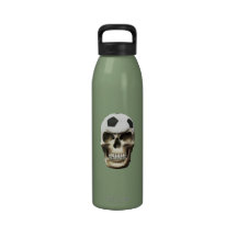 Soccer (Football) Skull Water Bottles