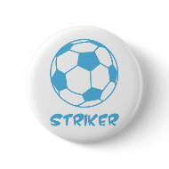 Soccer Football Striker Button Badge button