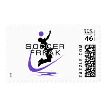 Soccer Freak - Boys - Purple postage by DT_Studios Soccer Freak - Boys - Purple postage