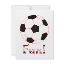Soccer Fun invitations by HobbiesLeisure Soccer Fun invitations