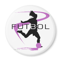 Soccer Futbol - Girls - Pink magnets