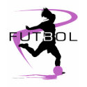 Soccer Futbol Pink Girls T-Shirt