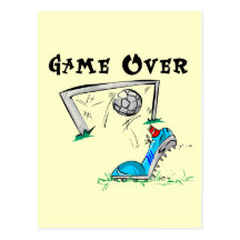 Soccer Game Over Tshirts and Gifts Postcard