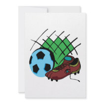 Soccer Gear Custom Invitation