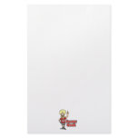 soccer geek girl custom stationery