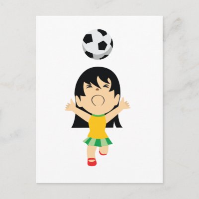Soccer Girl Postcard