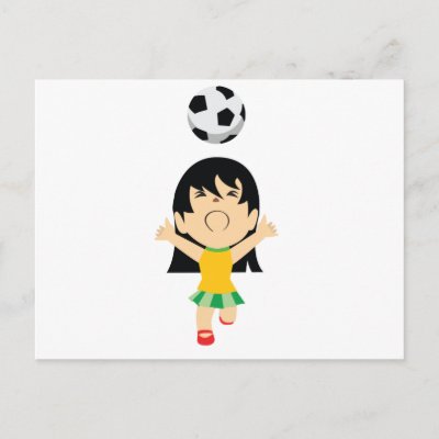 Soccer Girl Postcard