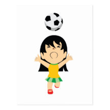 Soccer Girl Postcard