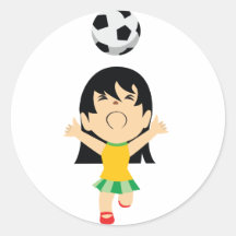 Soccer Girl Sticker