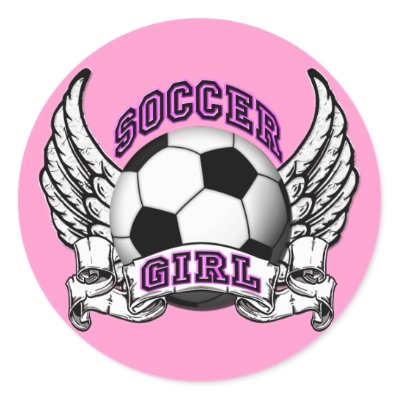 Soccer Girl Tattoo Stickers by