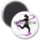 Soccer - Girls - Pink Magnet