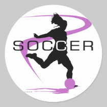 Soccer - Girls - Pink stickers