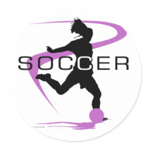 Soccer - Girls - Pink stickers