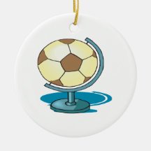 Soccer Globe Christmas Tree Ornament