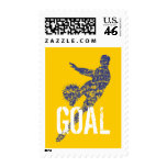 Soccer Goal Postage Stamp
