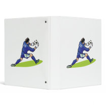 soccer goalie block graphic 3 ring binders
