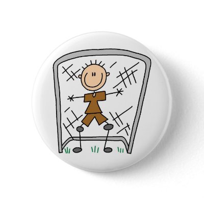 Soccer Goalie Button