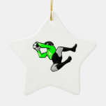 soccer goalie save graphic ornament