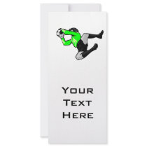 soccer goalie save graphic full color rack card