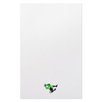 soccer goalie save graphic stationery