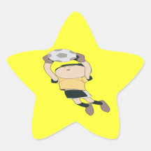 Soccer Goalie Star Sticker