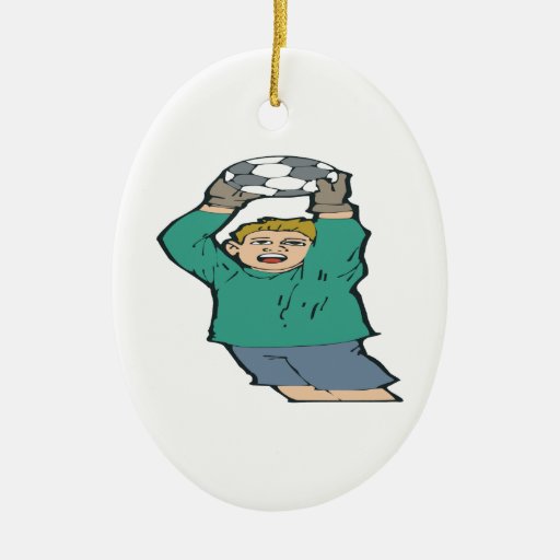 Soccer Goaltender Christmas Tree Ornaments