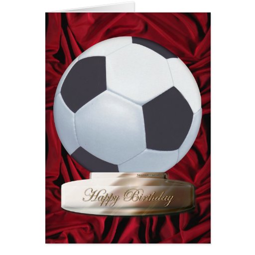 Soccer Happy Birthday Card | Zazzle