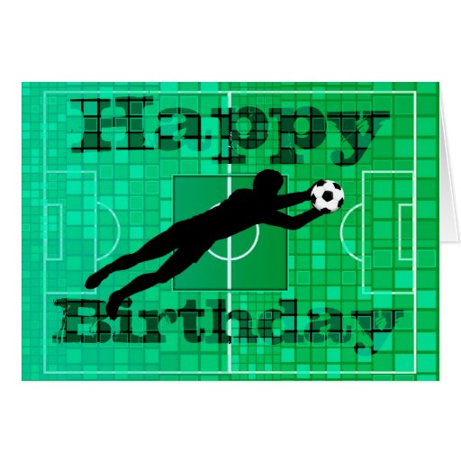 Soccer Happy Birthday Card | Zazzle