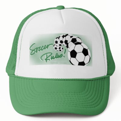SOCCER HAT Green by gardensofeve