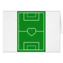 soccer,Heart Pitch.l love soccer Greeting Cards