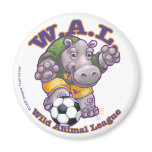 Soccer Hippo Magnets