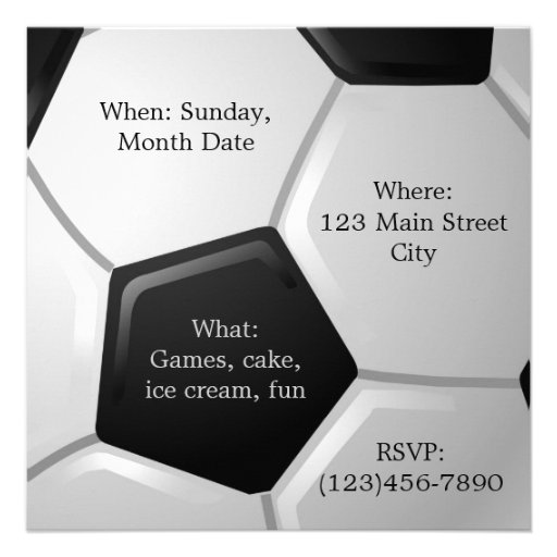 Soccer Invitation