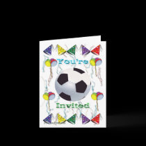 Soccer Invitation  birthday cards